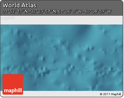 Satellite 3D Map of the Area around 32° 8' 5" N, 61° 7' 30" W