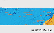 Political Panoramic Map of the area around 32° 8' 5" N, 64° 40' 30" E