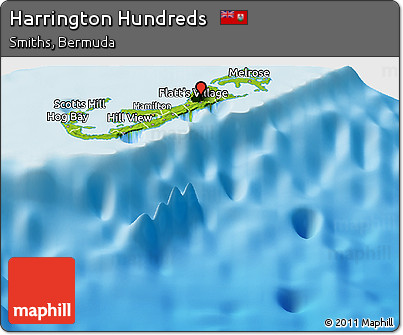Physical Panoramic Map of Harrington Hundreds