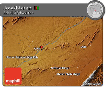 Physical 3D Map of Jowkhtaran