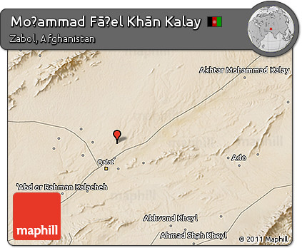 Satellite 3D Map of Moḩammad Fāẕel Khān Kalay