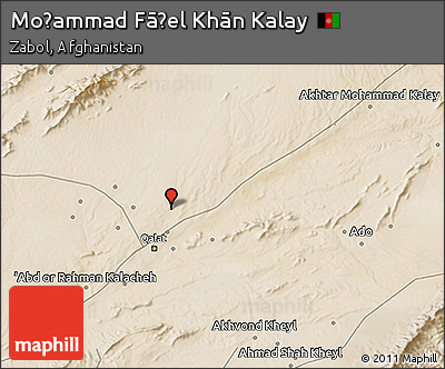 Satellite 3D Map of Moḩammad Fāẕel Khān Kalay