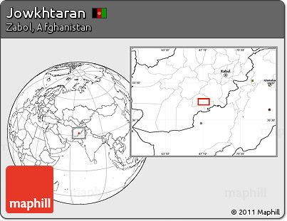 Blank Location Map of Jowkhtaran