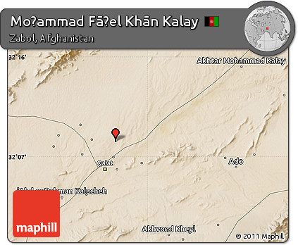 Satellite Map of Moḩammad Fāẕel Khān Kalay