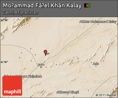 Satellite Map of Moḩammad Fāẕel Khān Kalay