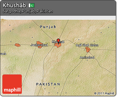 Satellite 3D Map of Khushāb