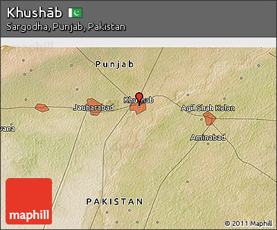 Satellite 3D Map of Khushāb
