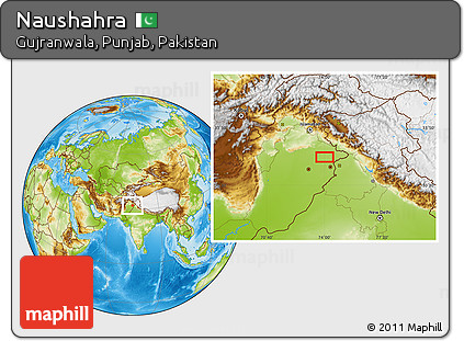Physical Location Map of Naushahra