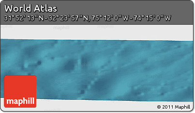 Satellite Panoramic Map of the Area around 32° 8' 5" N, 74° 43' 29" W