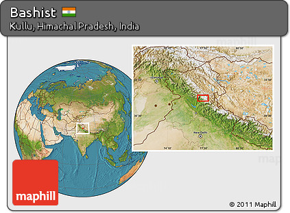 Satellite Location Map of Bashist