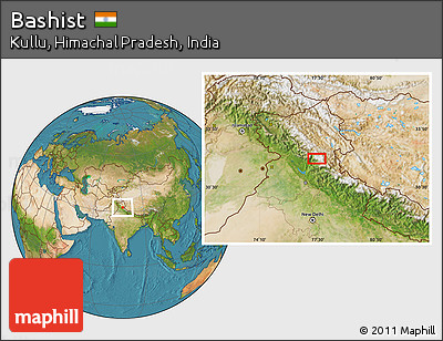 Satellite Location Map of Bashist