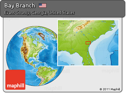 Physical Location Map of Bay Branch