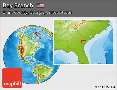 Physical Location Map of Bay Branch