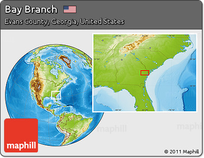 Physical Location Map of Bay Branch