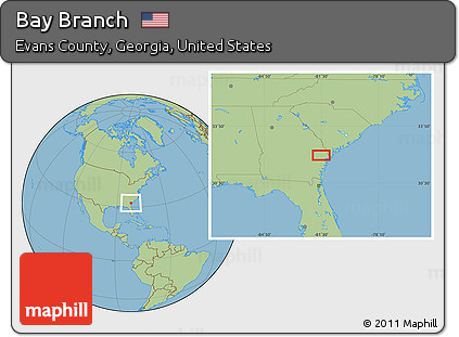 Savanna Style Location Map of Bay Branch