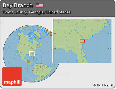 Savanna Style Location Map of Bay Branch