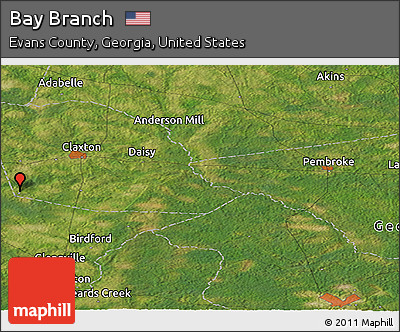 Satellite Panoramic Map of Bay Branch