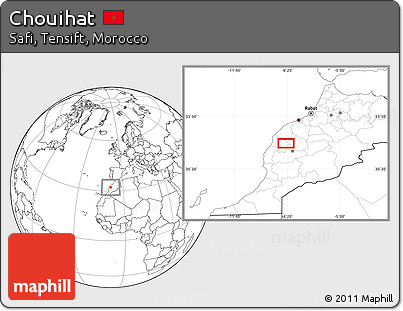 Blank Location Map of Chouihat