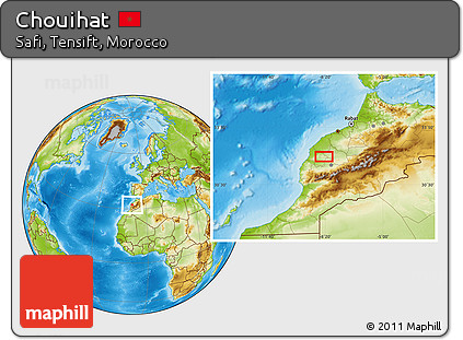 Physical Location Map of Chouihat