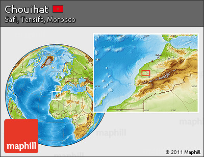 Physical Location Map of Chouihat