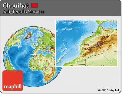 Physical Location Map of Chouihat