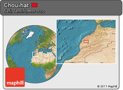 Satellite Location Map of Chouihat