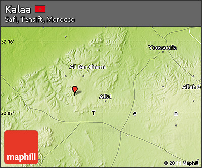 Physical Map of Kalaa