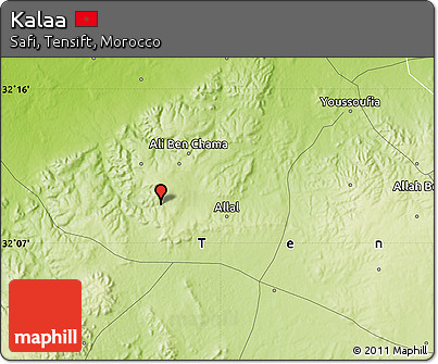 Physical Map of Kalaa