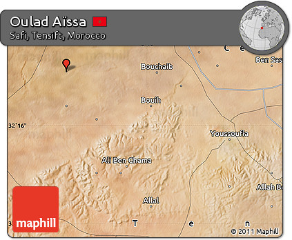 Satellite Map of Oulad Aïssa