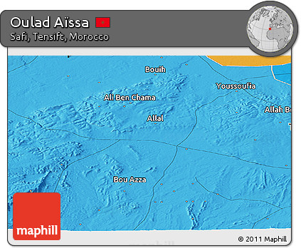 Political Panoramic Map of Oulad Aïssa