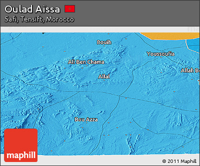 Political Panoramic Map of Oulad Aïssa