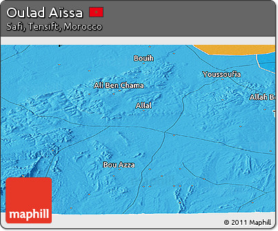 Political Panoramic Map of Oulad Aïssa