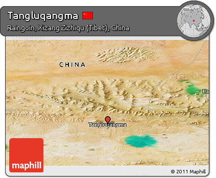 Satellite Panoramic Map of Tangluqangma