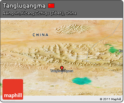 Satellite Panoramic Map of Tangluqangma