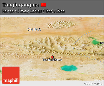 Satellite Panoramic Map of Tangluqangma