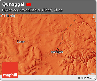 Political 3D Map of Qunaggai