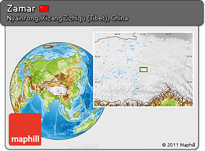 Physical Location Map of Zamar