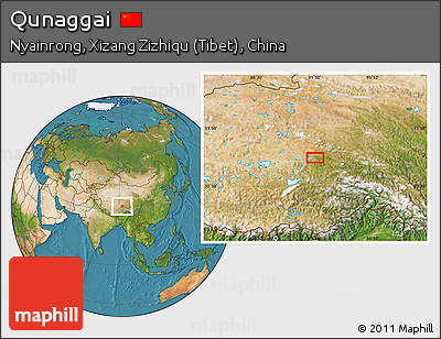 Satellite Location Map of Qunaggai