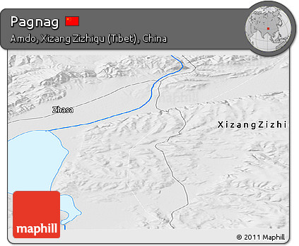 Physical Panoramic Map of Pagnag