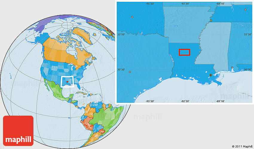 Political Location Map of Dodson
