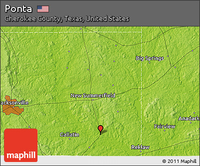Physical 3D Map of Ponta