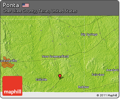 Physical 3D Map of Ponta