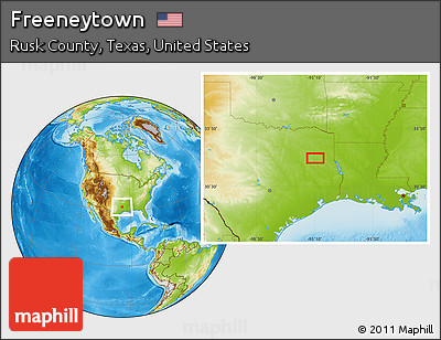 Physical Location Map of Freeneytown