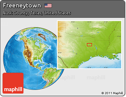 Physical Location Map of Freeneytown
