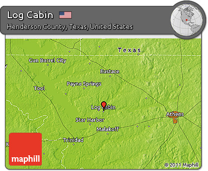 Physical 3D Map of Log Cabin