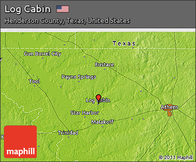 Physical 3D Map of Log Cabin