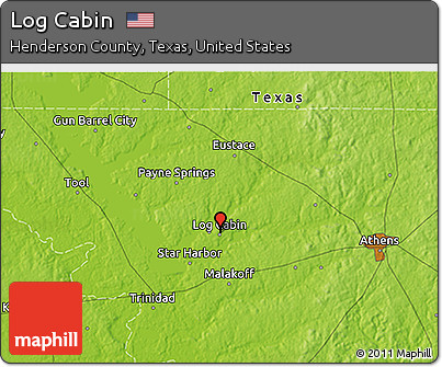 Physical 3D Map of Log Cabin