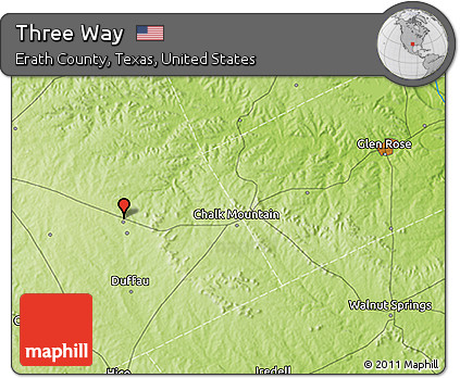 Physical 3D Map of Three Way