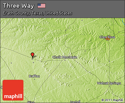Physical 3D Map of Three Way