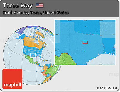 Political Location Map of Three Way